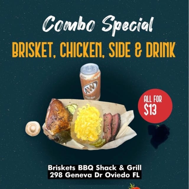 Brisket & Chicken Combo Special.
