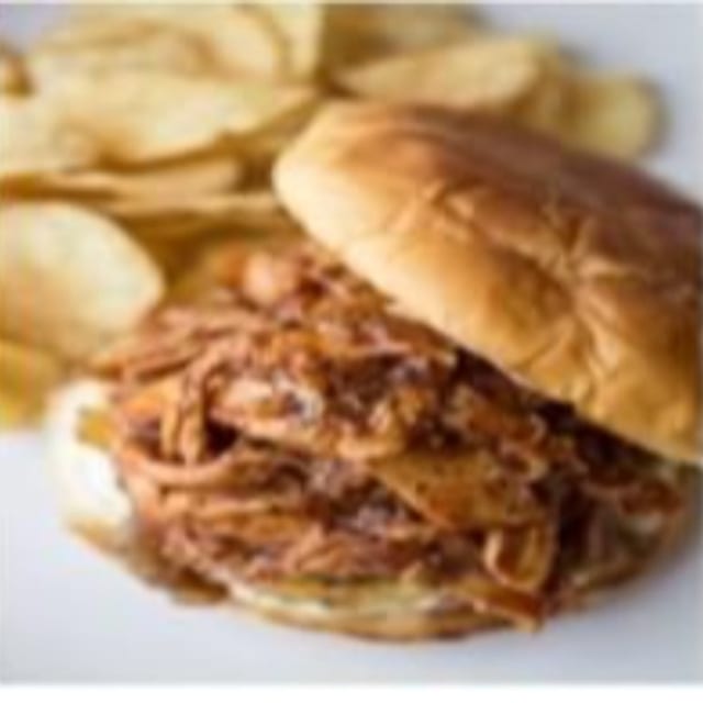 Pulled Chicken Sandwich.